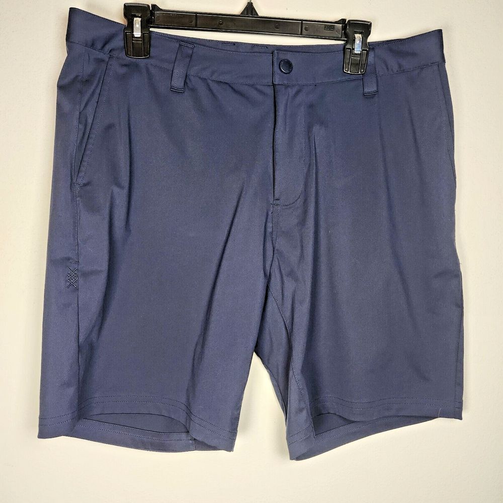 RHONE Men's Navy Blue Jean Shorts